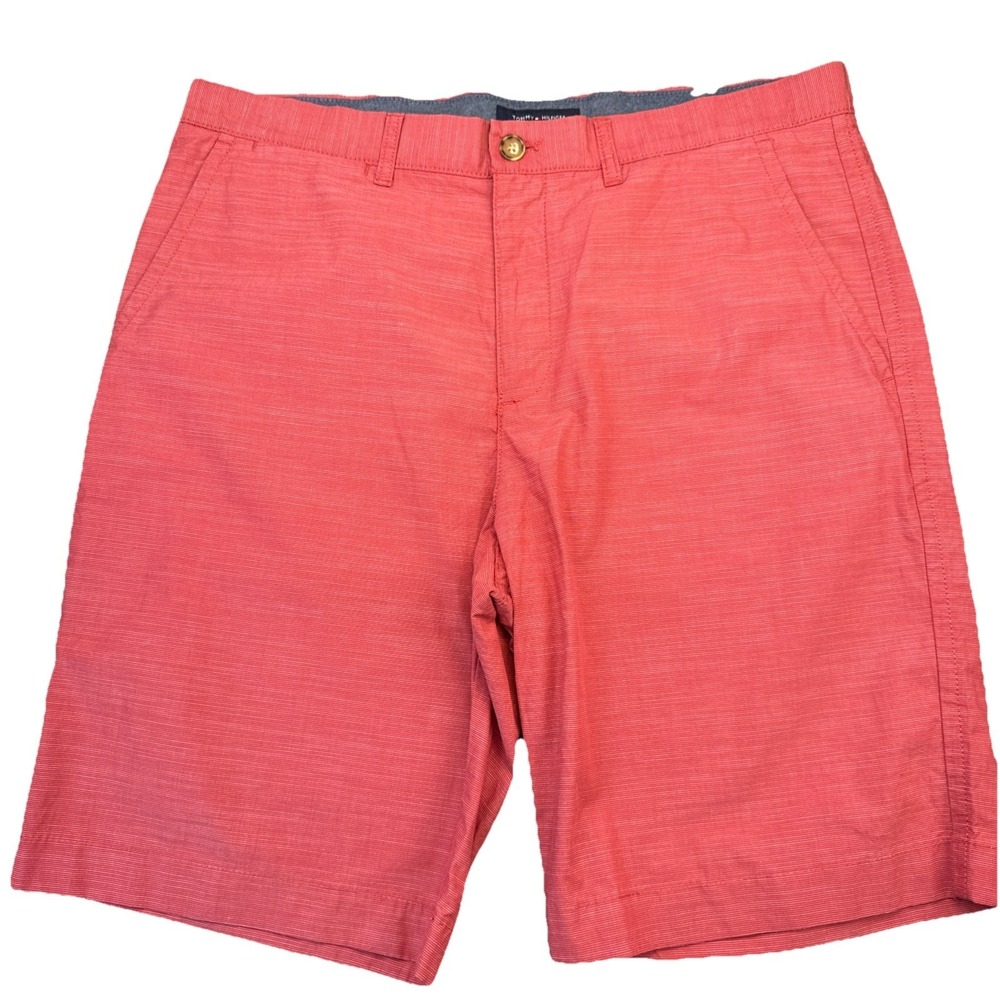 Tommy Hilfiger Mens‎ Classic Fit Shorts Red Chino Size 36 - 100% Cotton